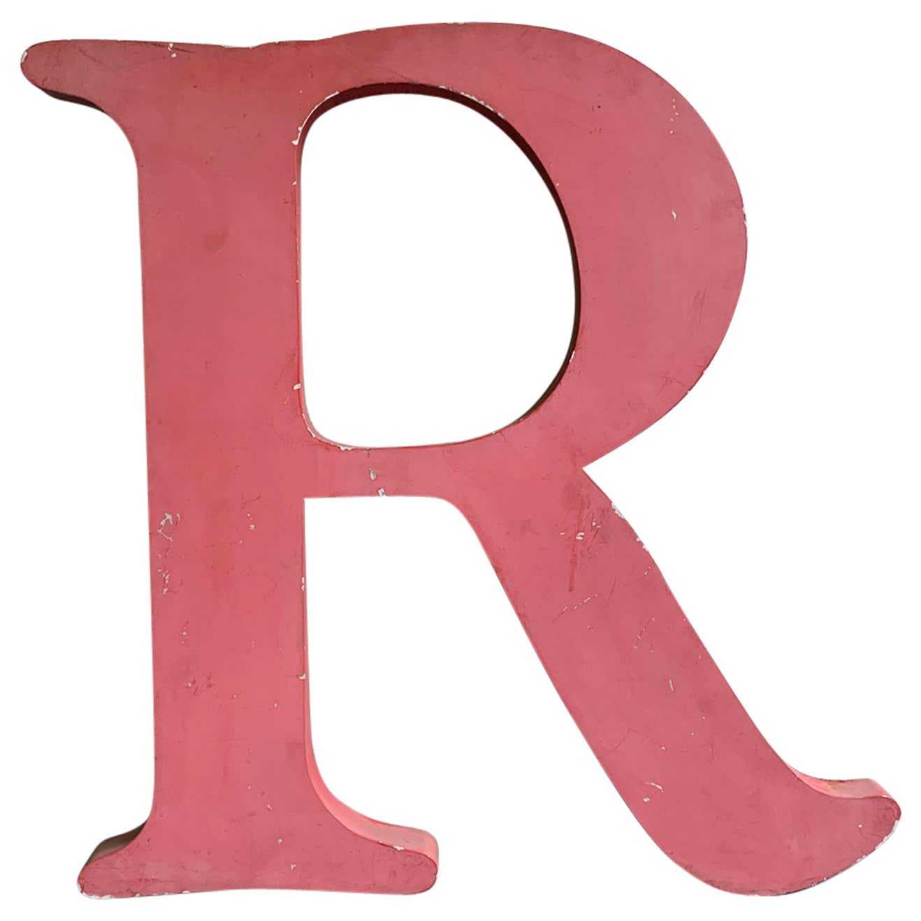 Large Industrial Times Roman Marquee Letter R For Sale at 1stDibs