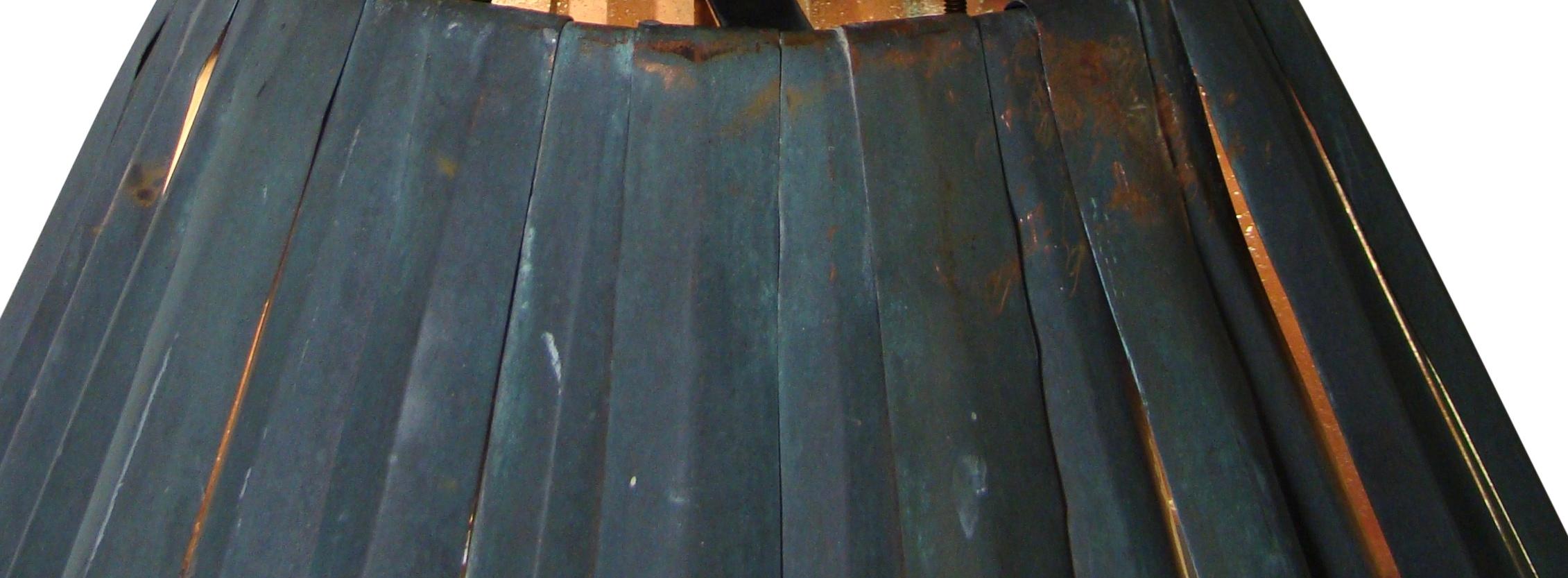 American Large Industrial Vintage Copper Pendant In Shape Of A Lamp Shade