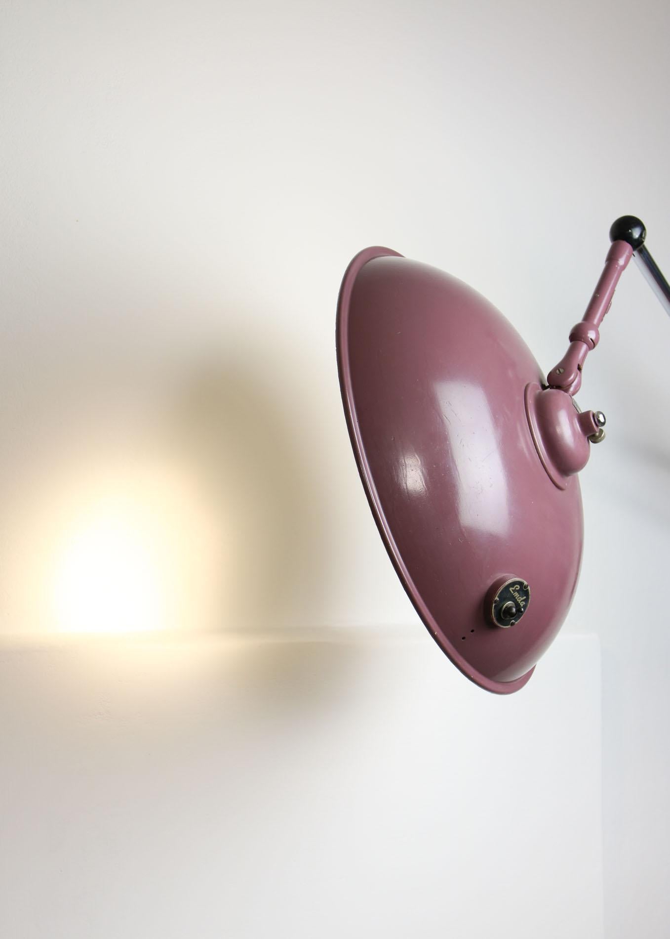 Large Industrial Wall Lamp from Emda, 1920s For Sale 9
