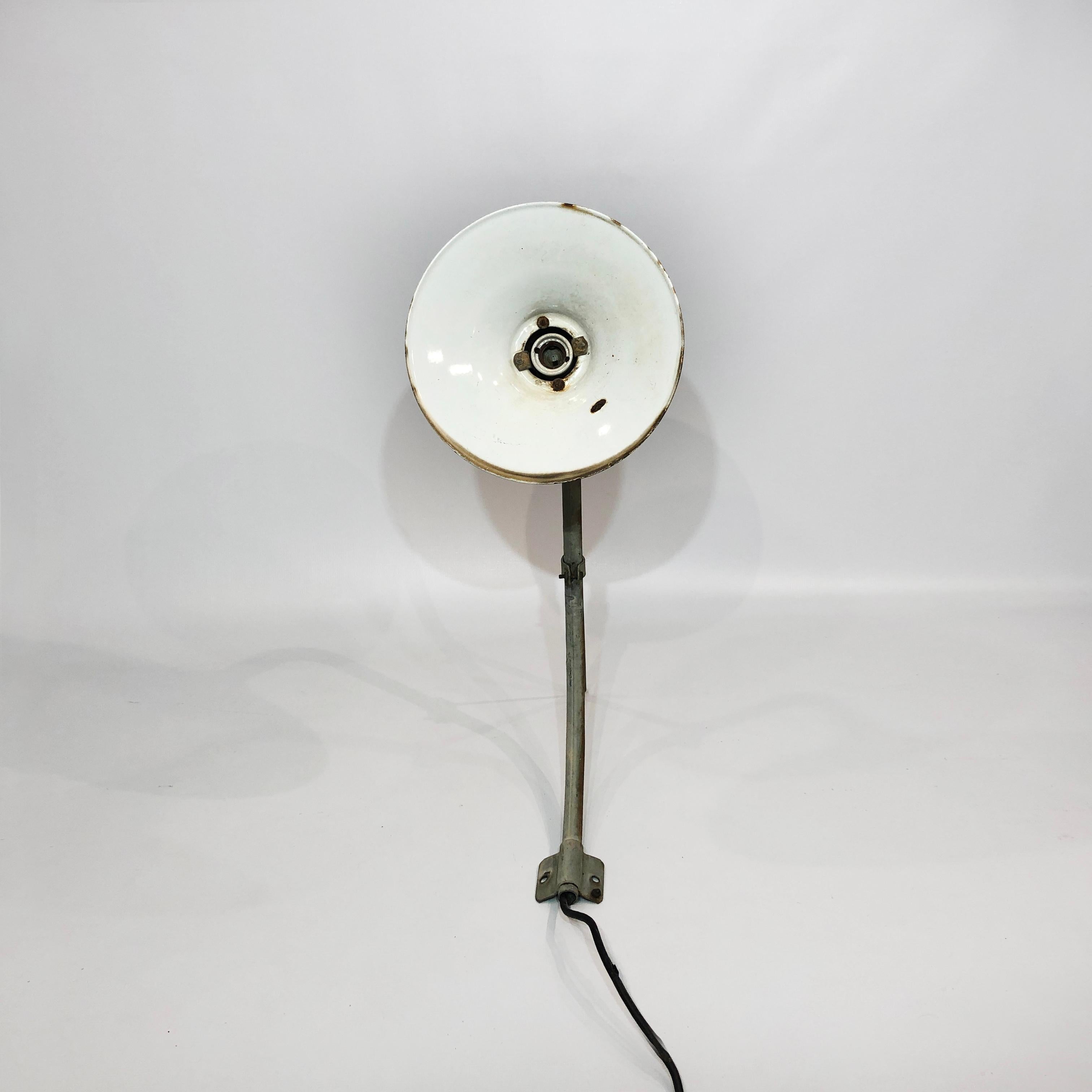 Large Industrial Wall Light 1 of 3 1950s Vintage Retro Commercial Lighting Lamp 3
