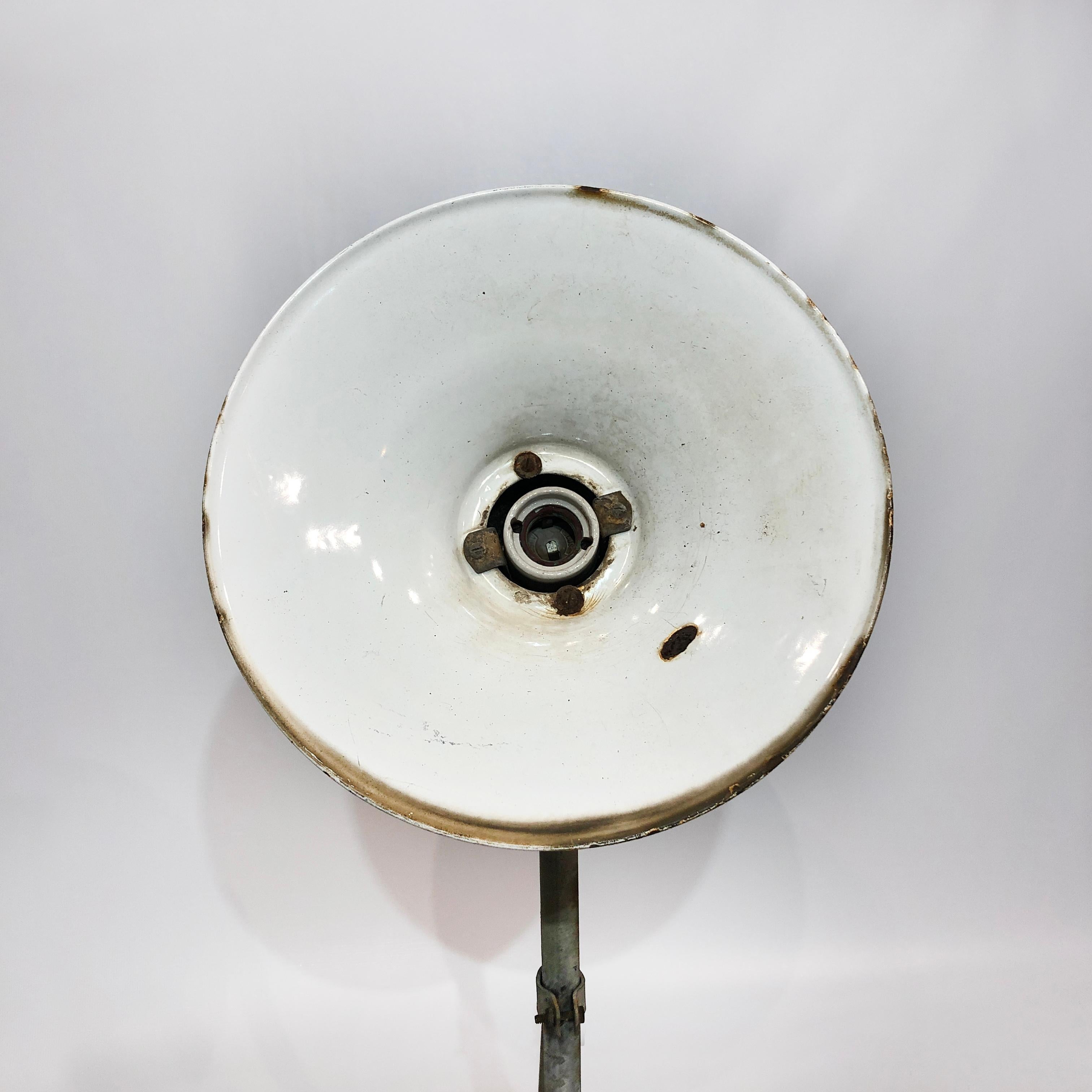 Large Industrial Wall Light 1 of 3 1950s Vintage Retro Commercial Lighting Lamp 4