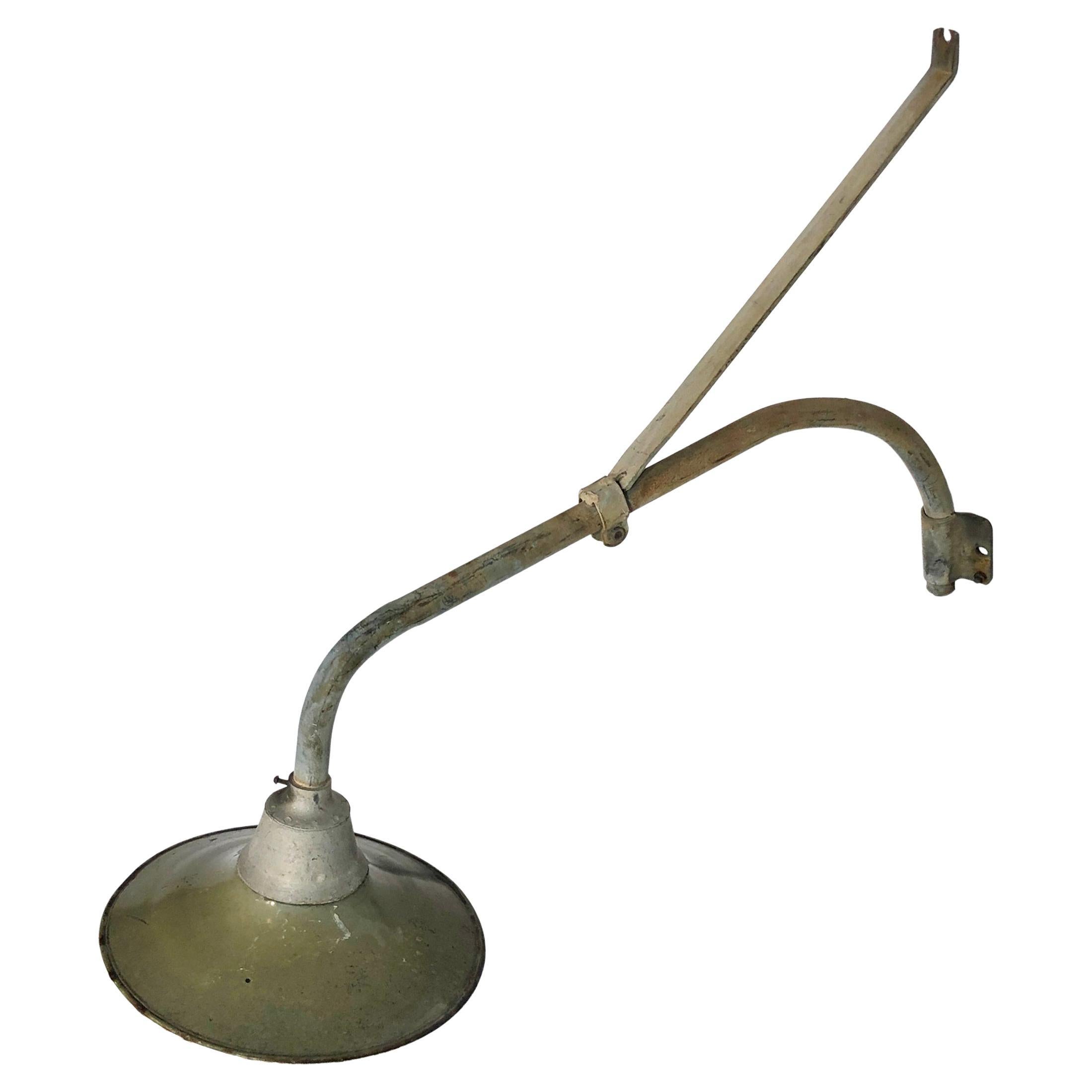 Large Industrial Wall Light 2 of 3 50s Vintage Retro Commercial Lighting Lamp  For Sale