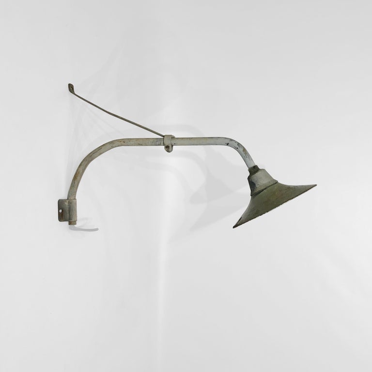 Large Industrial Wall Light 3 of 3 50s Vintage Retro Commercial