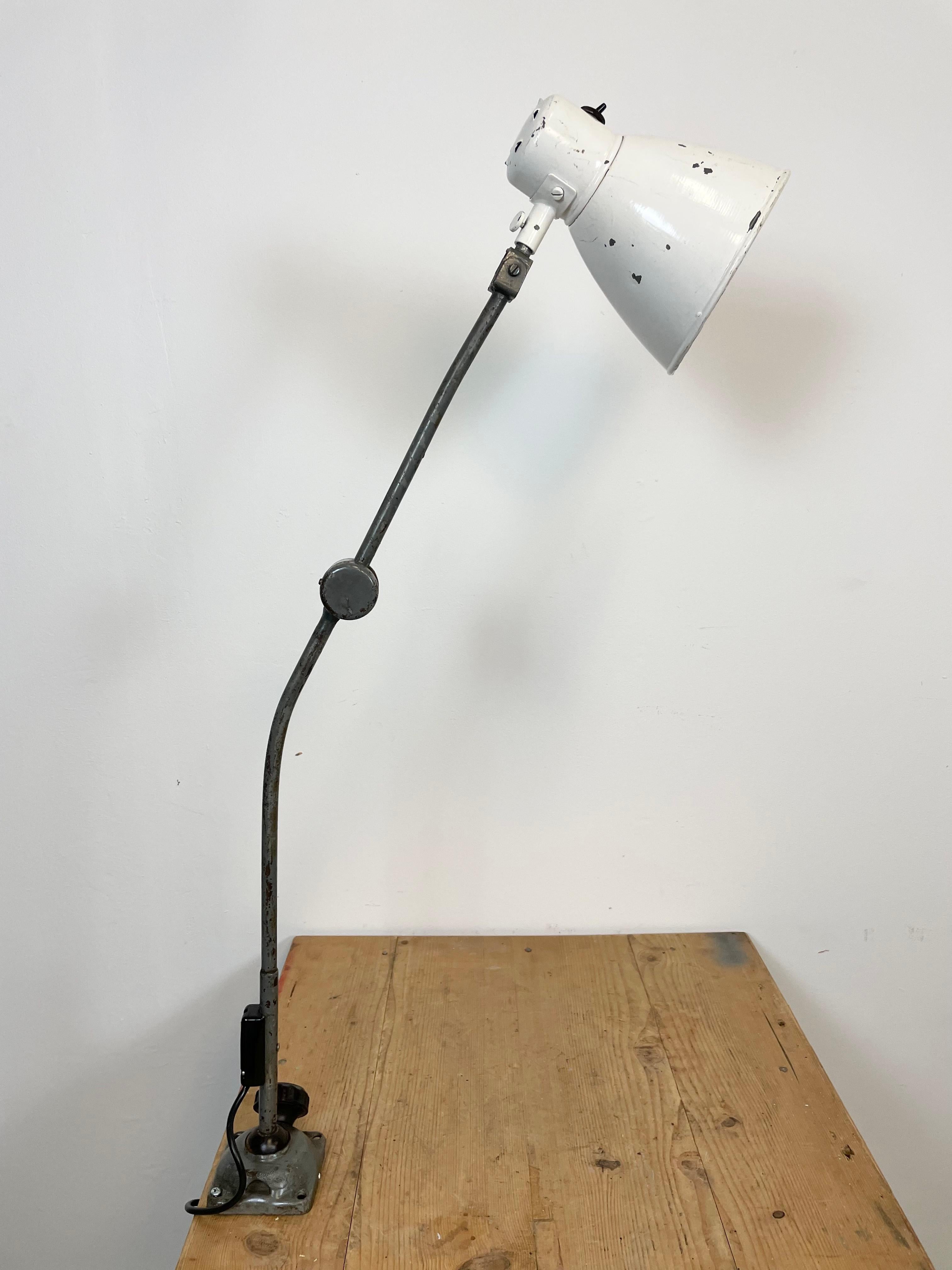 Large Industrial Workshop Table Lamp, 1960s For Sale 10