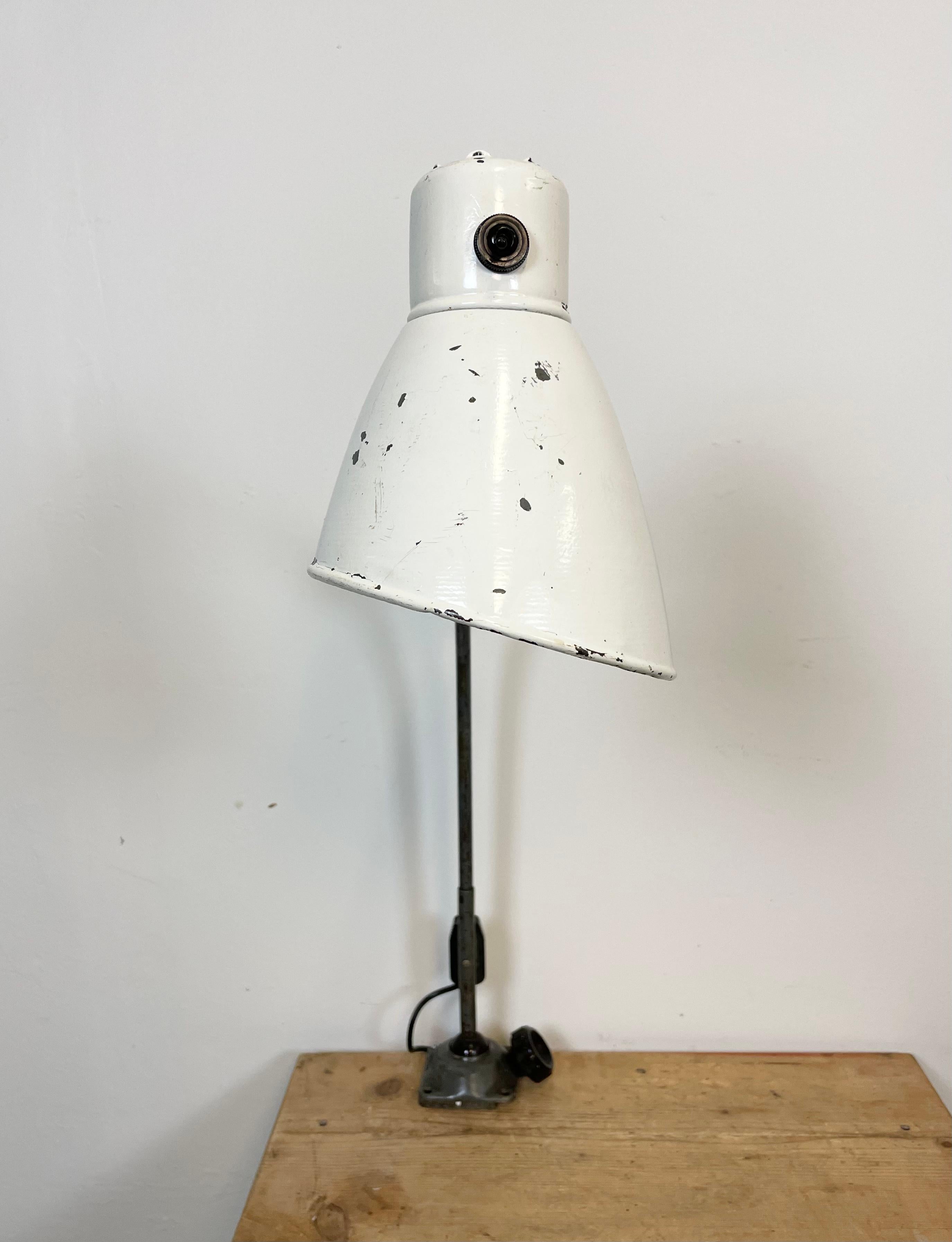 Large Industrial Workshop Table Lamp, 1960s For Sale 12