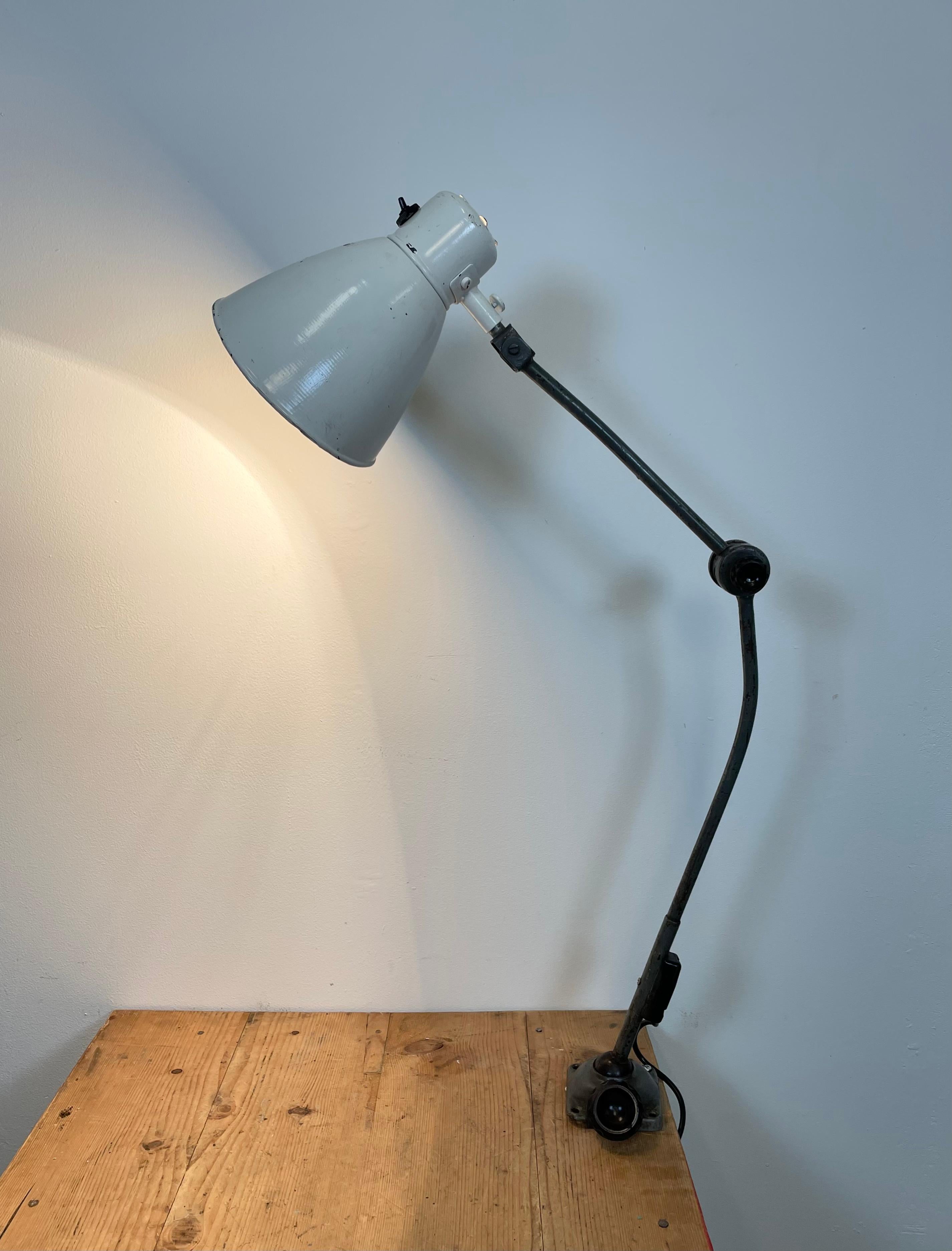 Large Industrial Workshop Table Lamp, 1960s For Sale 14