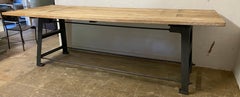 Large Industrial Worktable or Kitchen Island