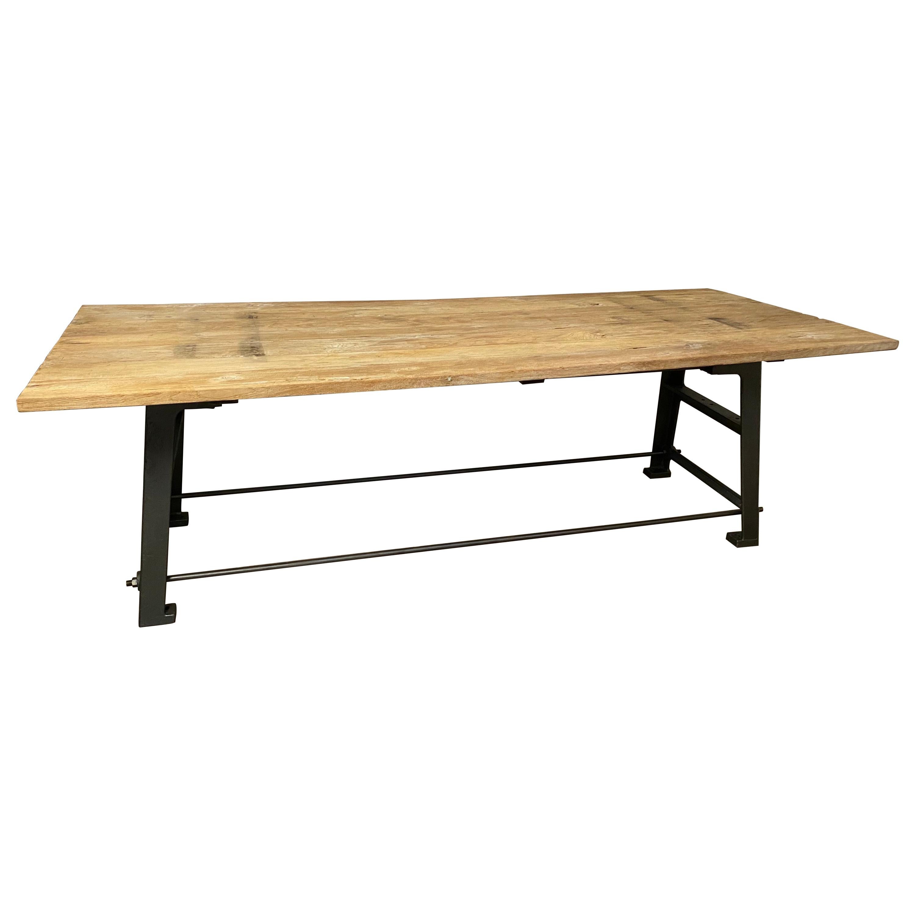Large Industrial Worktable or Kitchen Island