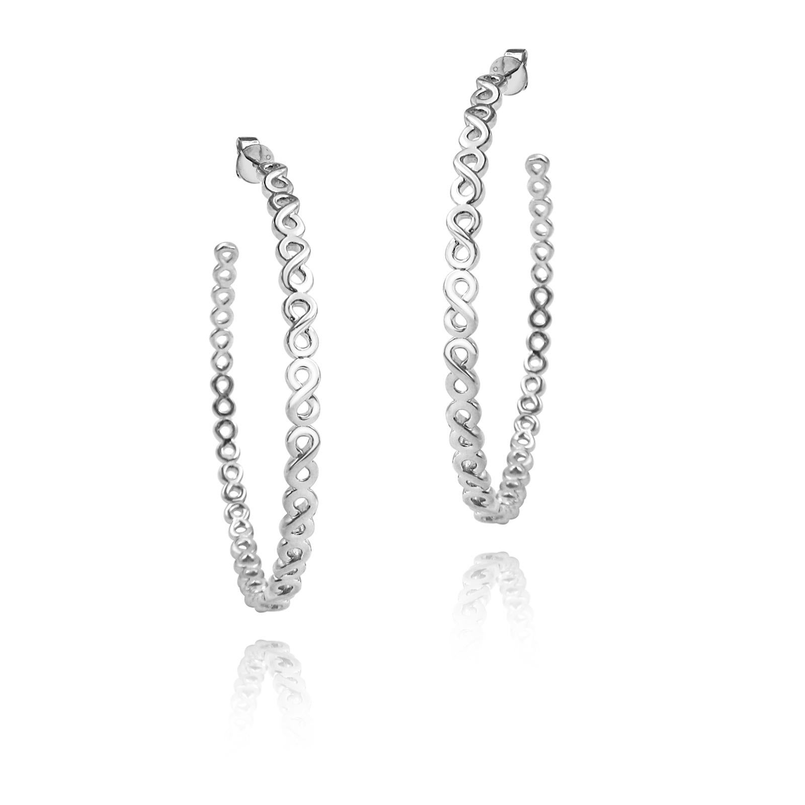 infinity earrings hoops