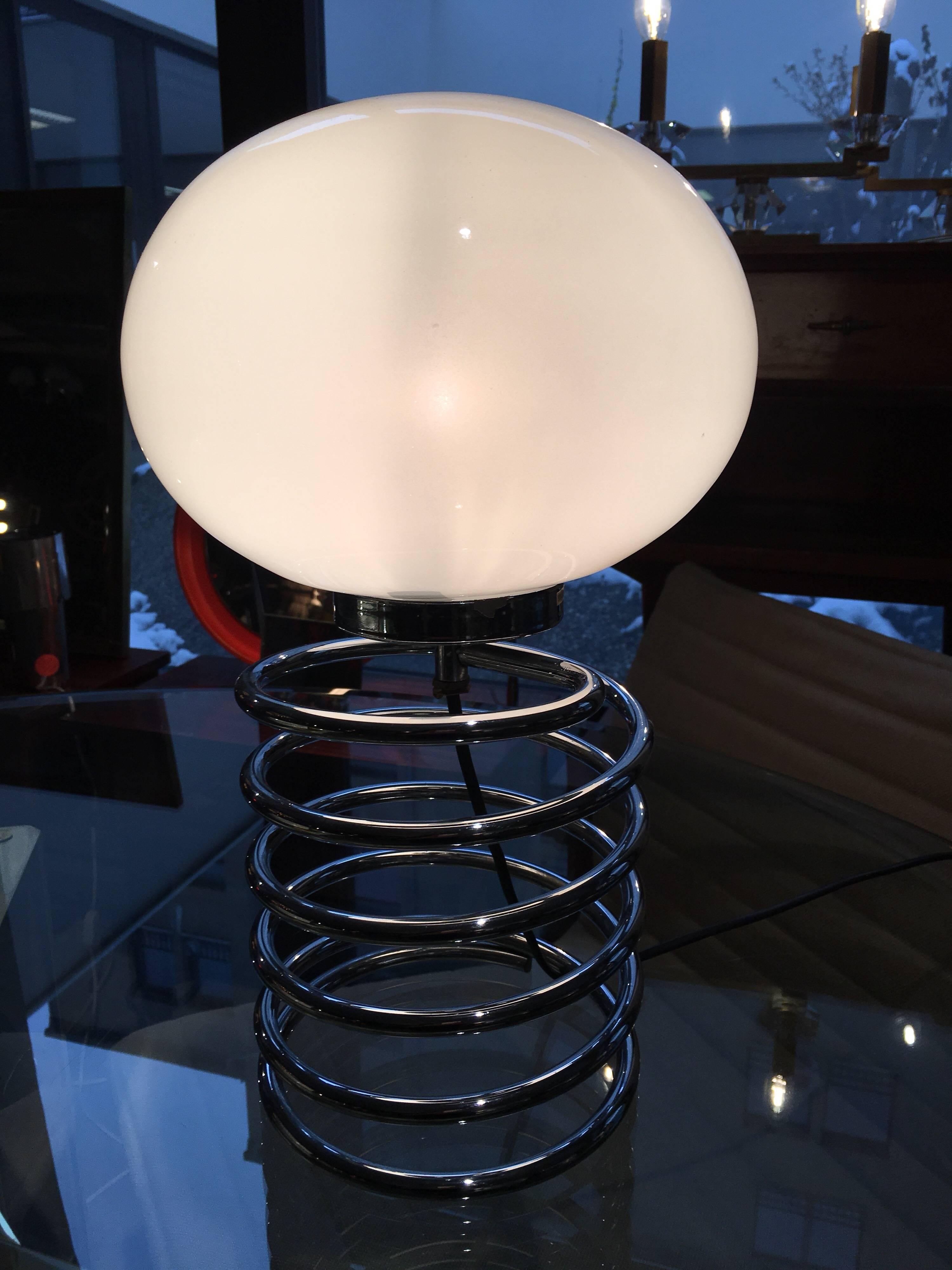 Mid-Century Modern Large Ingo Maurer Spring Table Lamp For Sale