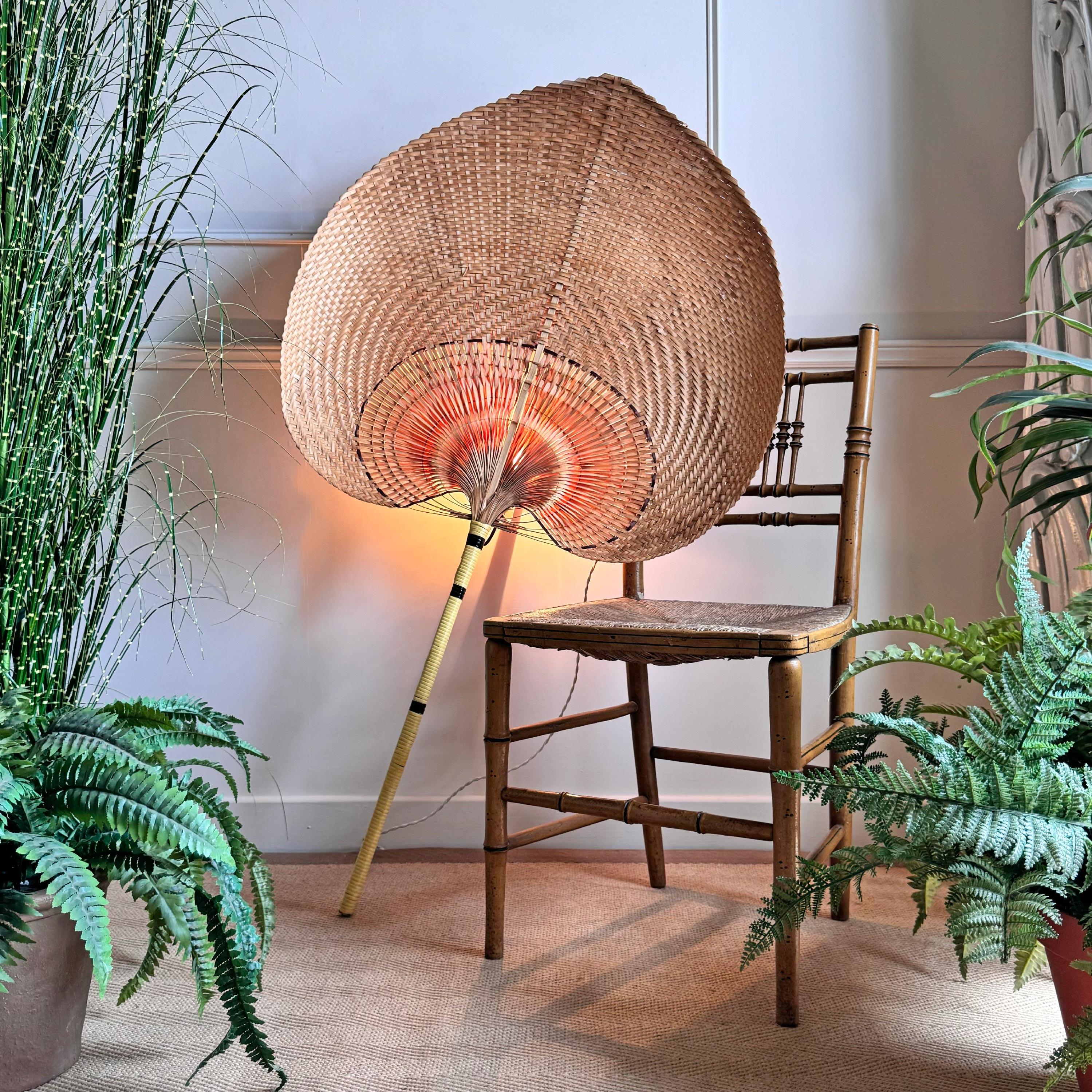 Large Ingo Maurer style Uchiwa Wall Light 2