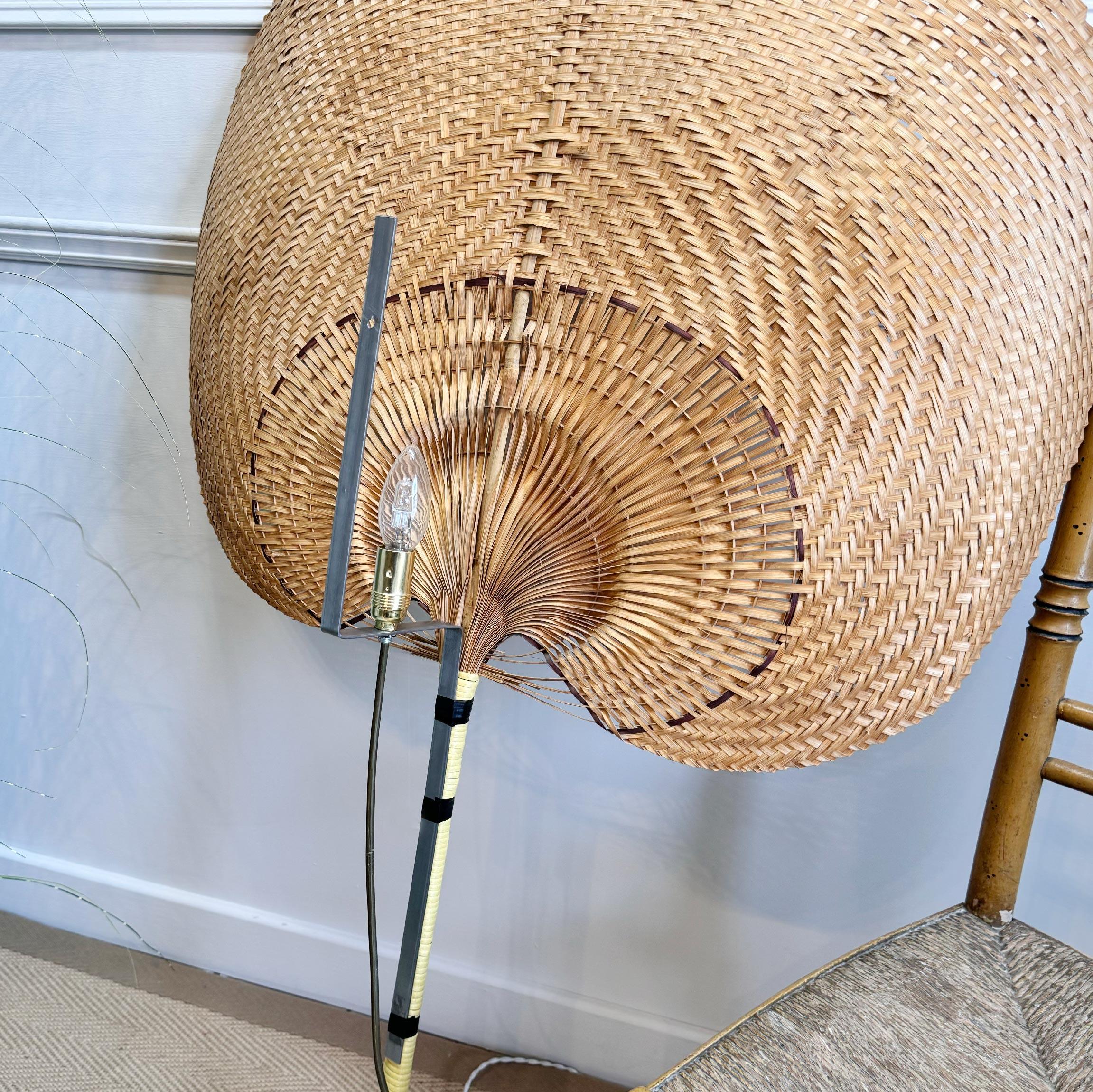 Large Ingo Maurer style Uchiwa Wall Light 5