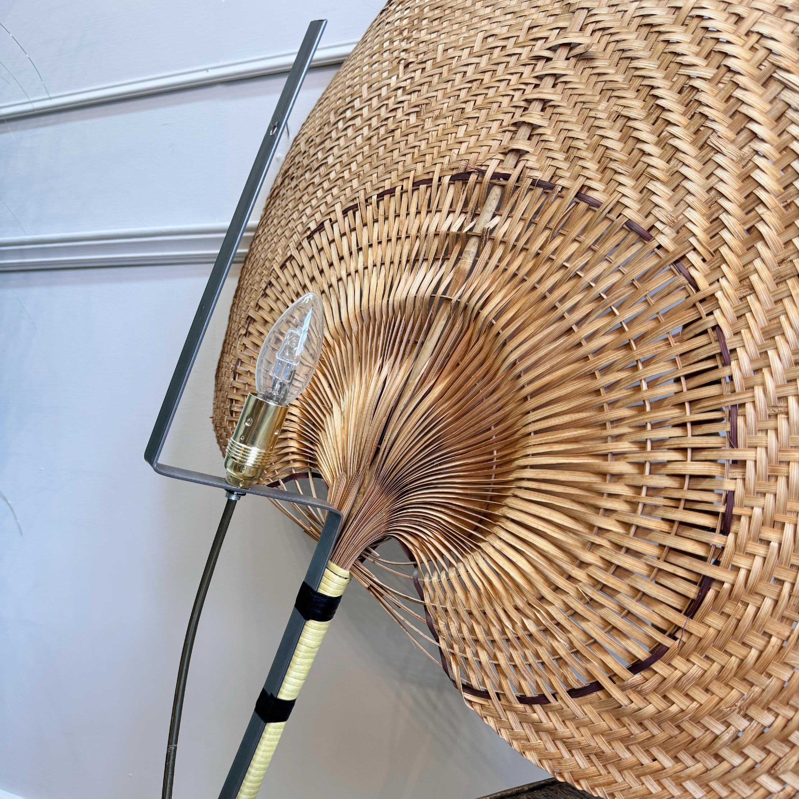 Large Ingo Maurer style Uchiwa Wall Light 6