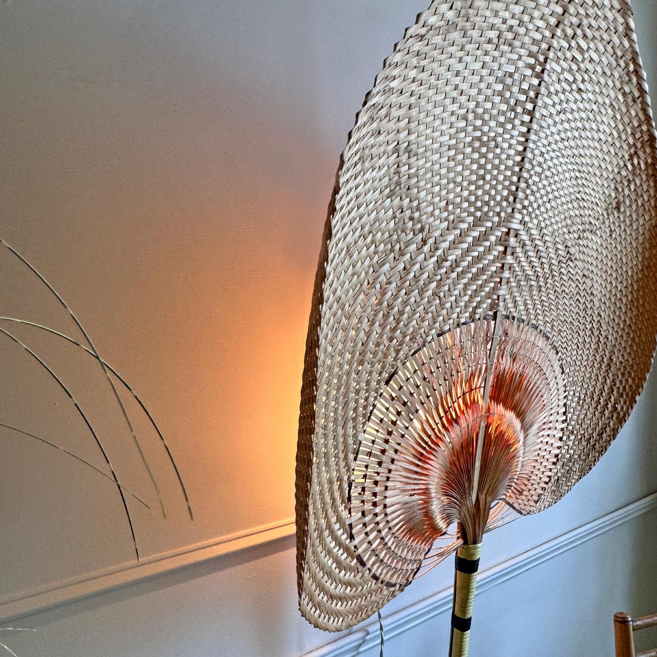 Large Ingo Maurer style Uchiwa Wall Light In Good Condition In Hastings, GB