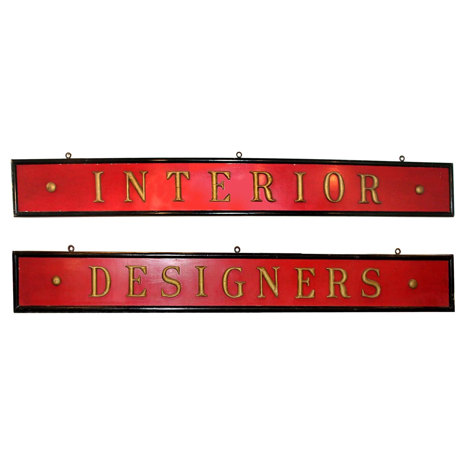 Large "Interior Design" Signs Set