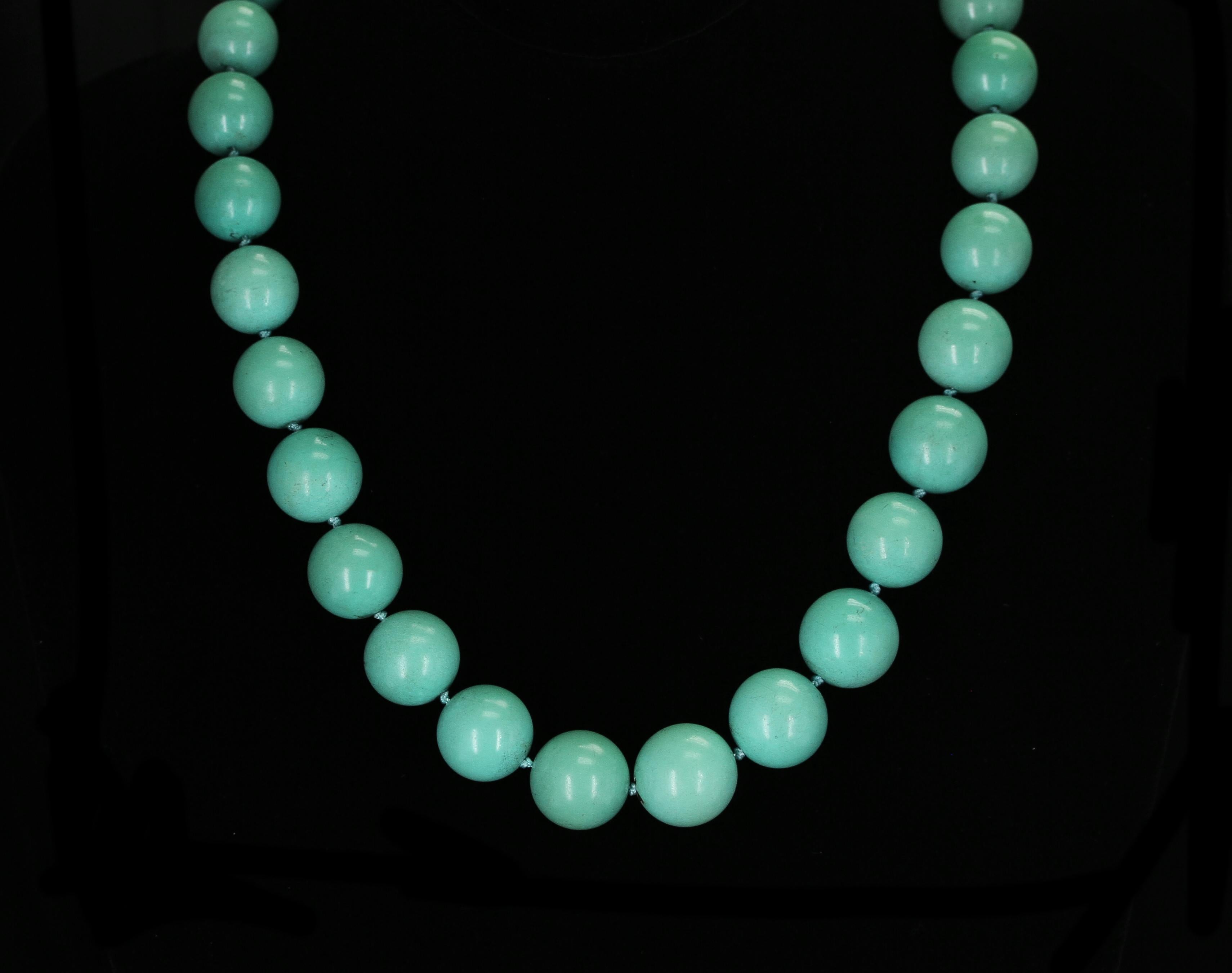 turquoise beaded necklace