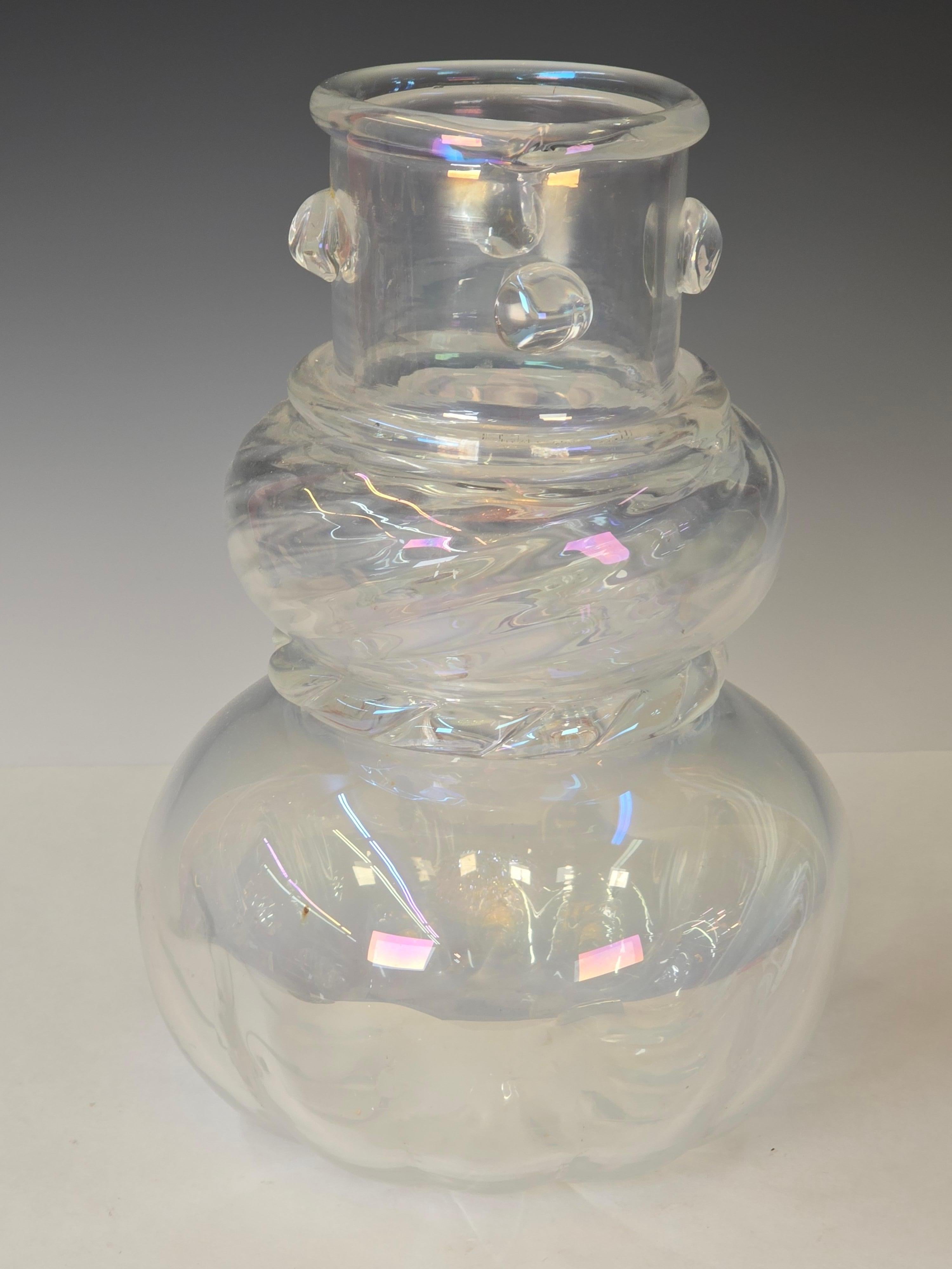 Fatto a mano Vaso Iridato Grande di Salviati in vendita