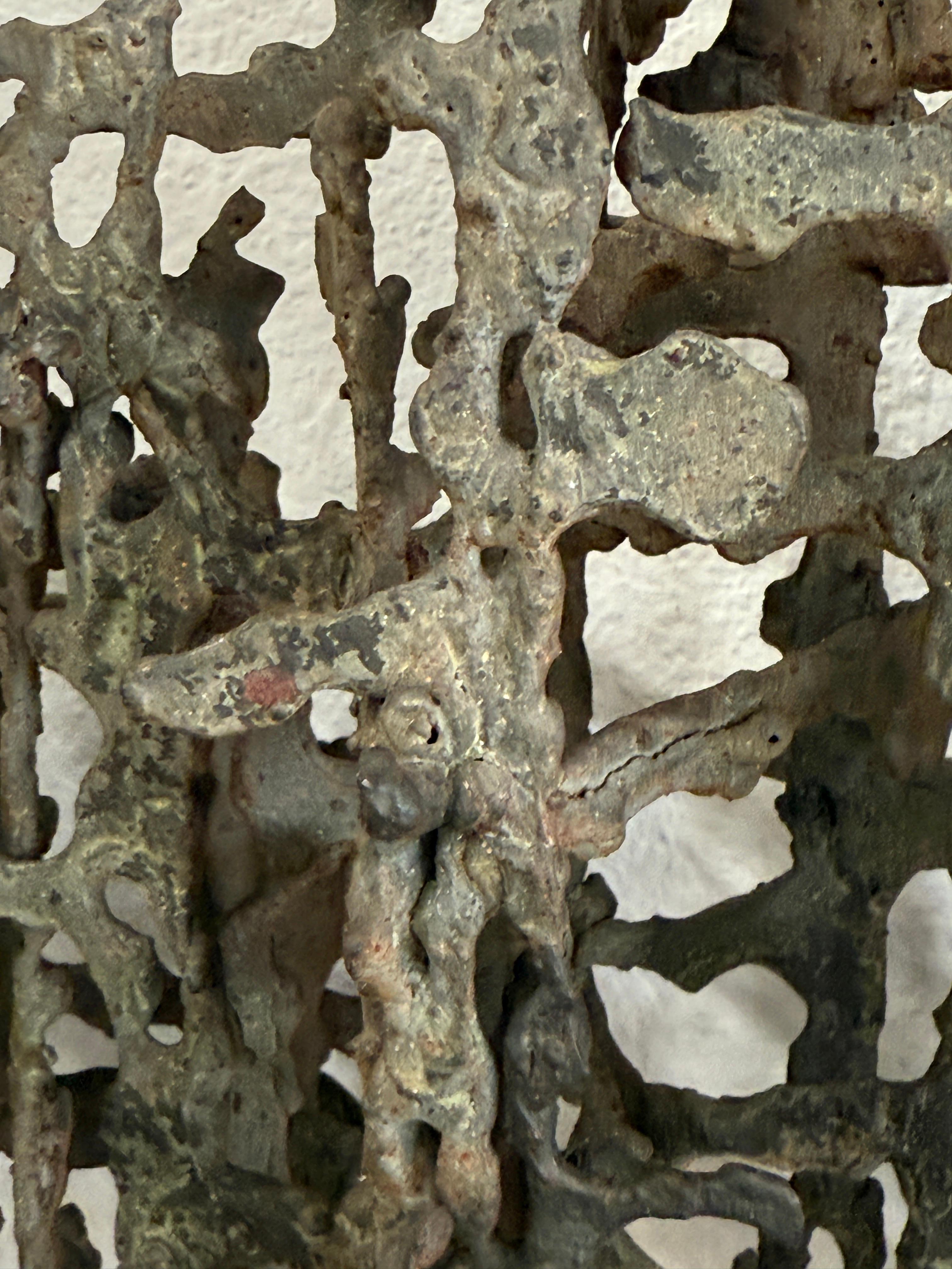 Large Iron Brutalist Sculpture Attributed to Daniel Gluck For Sale 8