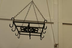 Large Iron Game Hanger, Kitchen Utensil or Pot Hanger
