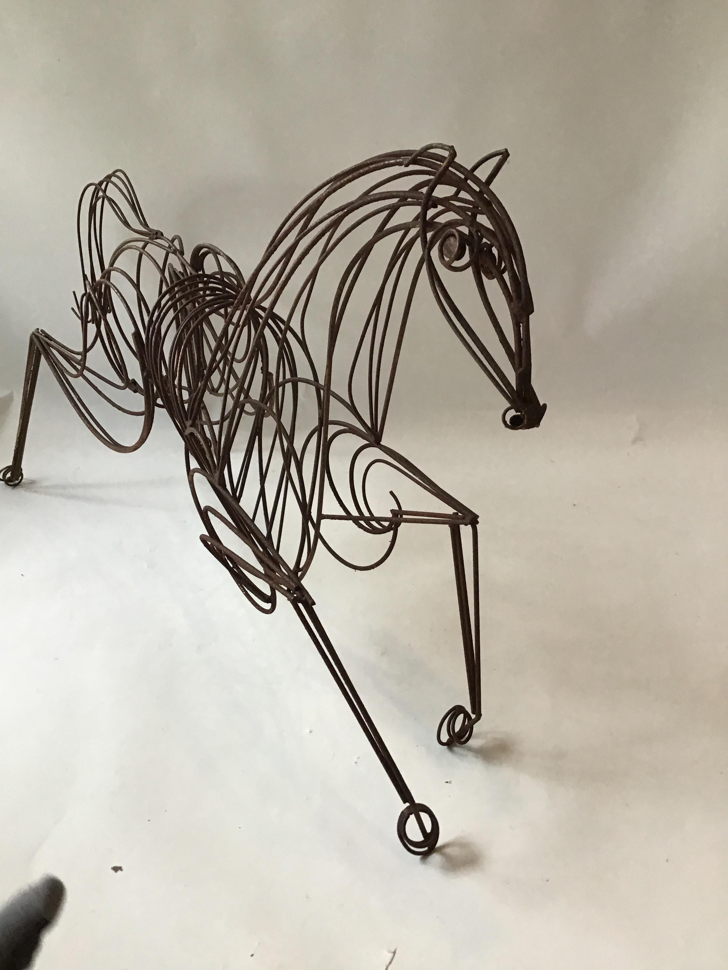 Large Iron Horse Sculpture 6