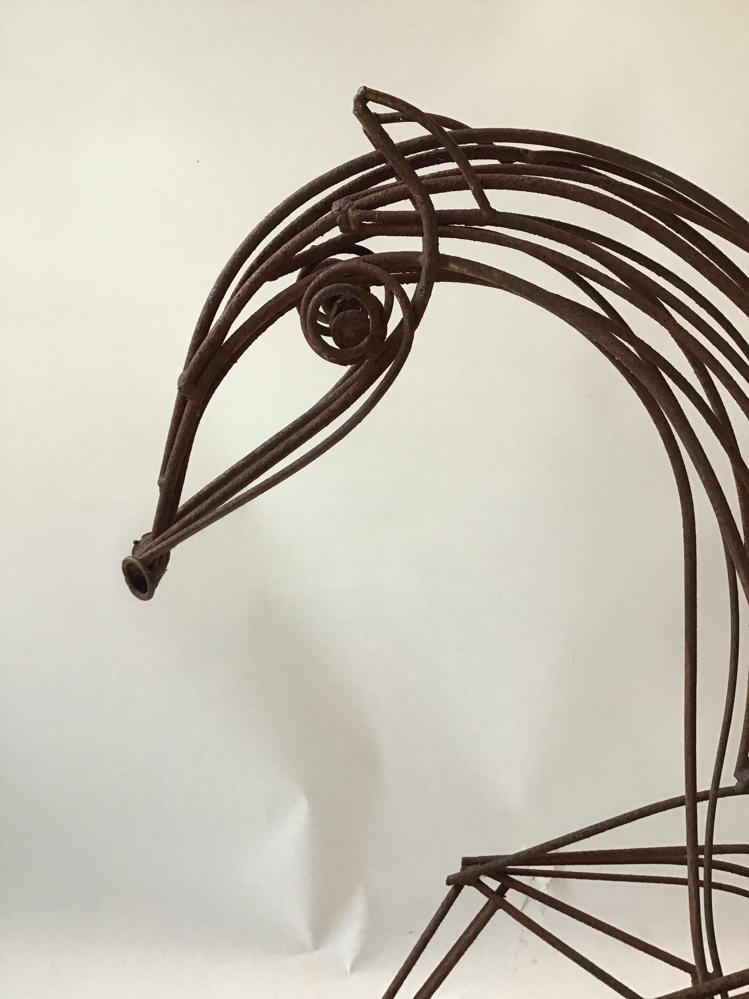 Large Iron Horse Sculpture 7