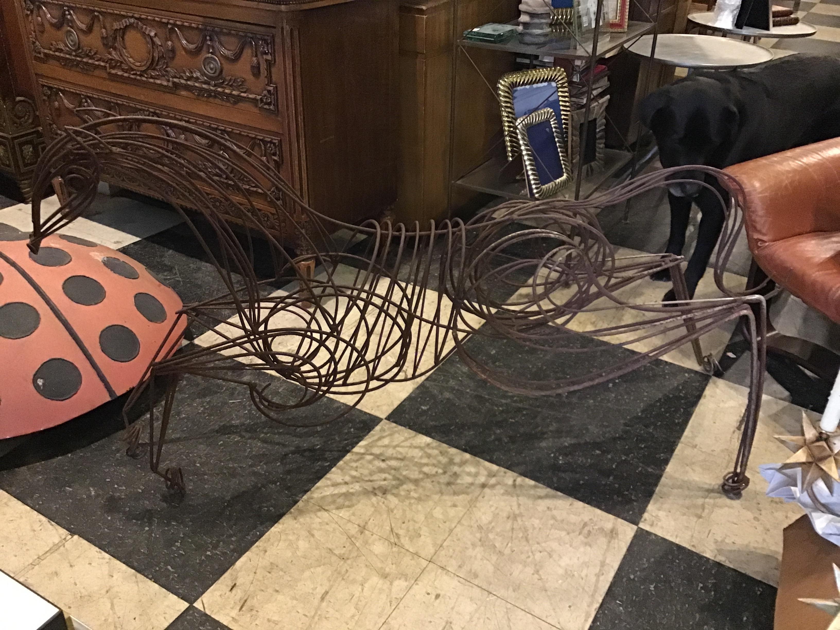 Large Iron Horse Sculpture In Good Condition In Tarrytown, NY
