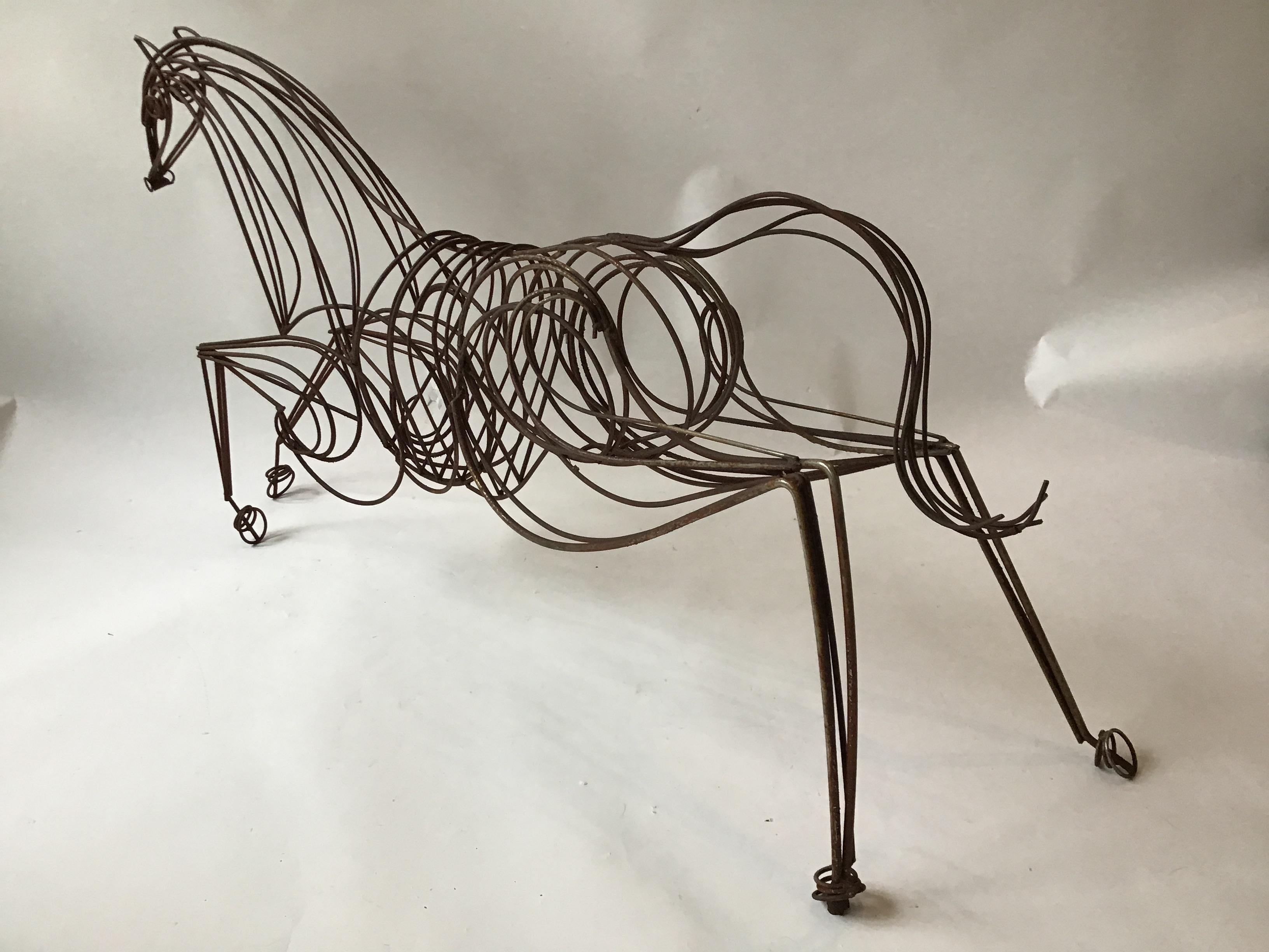 Large Iron Horse Sculpture 2