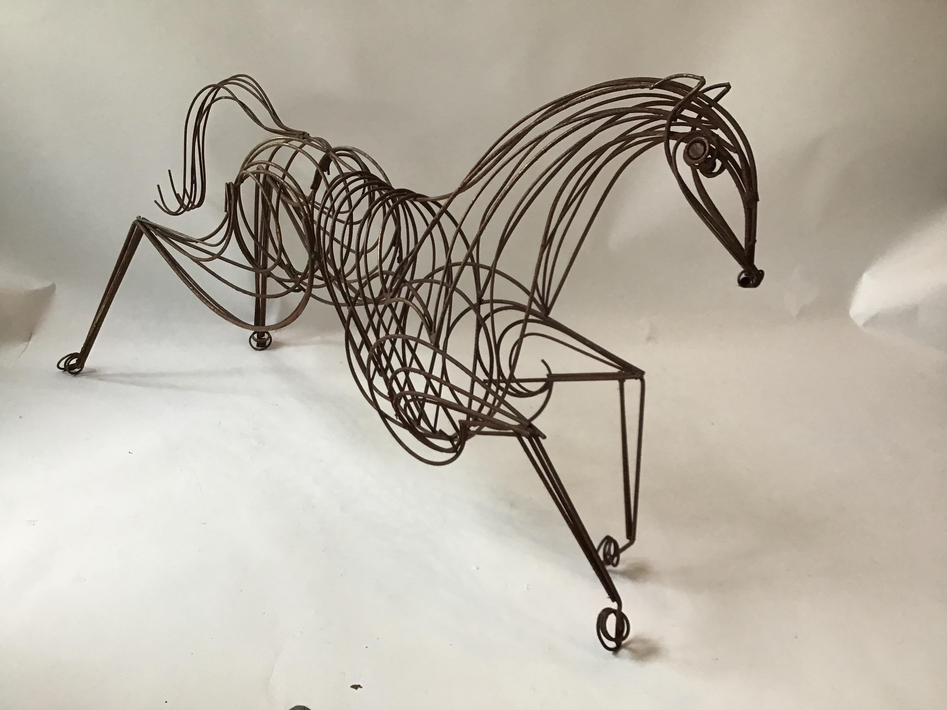 Large Iron Horse Sculpture 5
