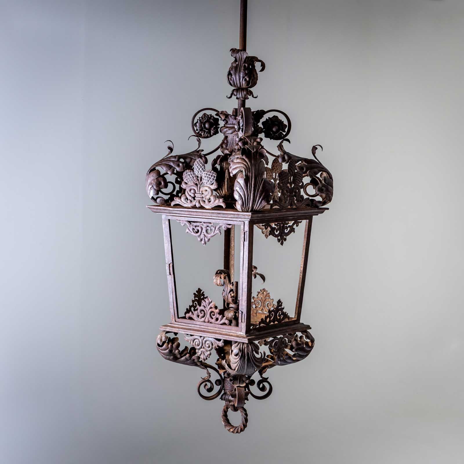 Gran farol de hierro, Italia, S. XIX Italiano