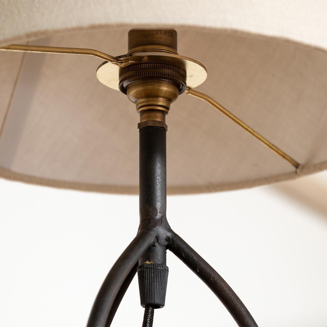 Panoplie Large Iron Tripod Lamp For Sale 2