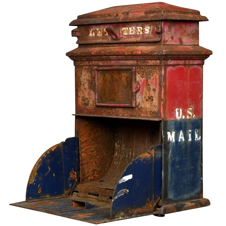 Large Iron U.S. Mailbox at 1stDibs