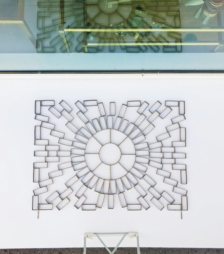 Large Iron Wall Art Sculpture 1960s For Sale at 1stdibs