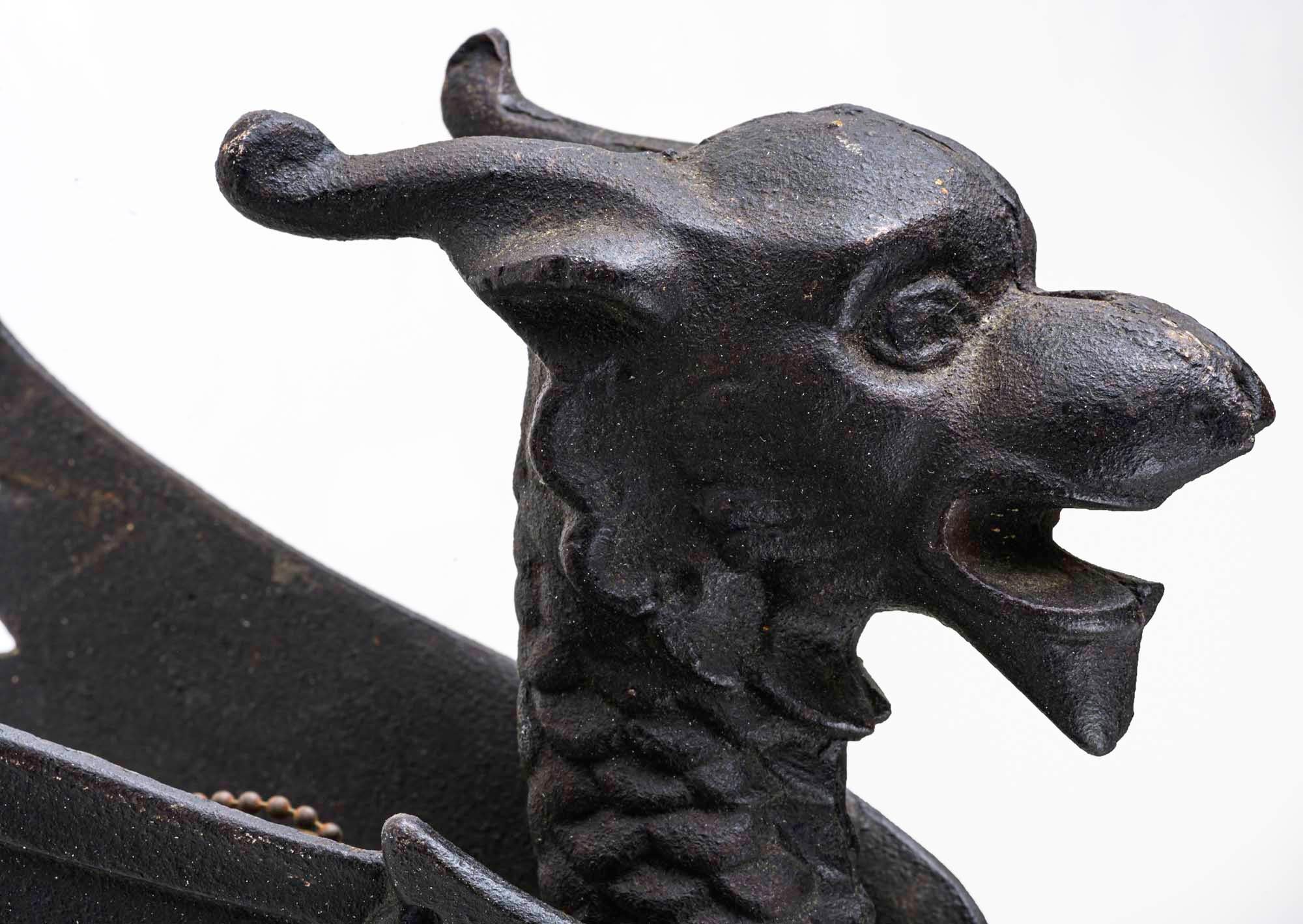 Wall light, Griffin Iron Sconce For Sale 6