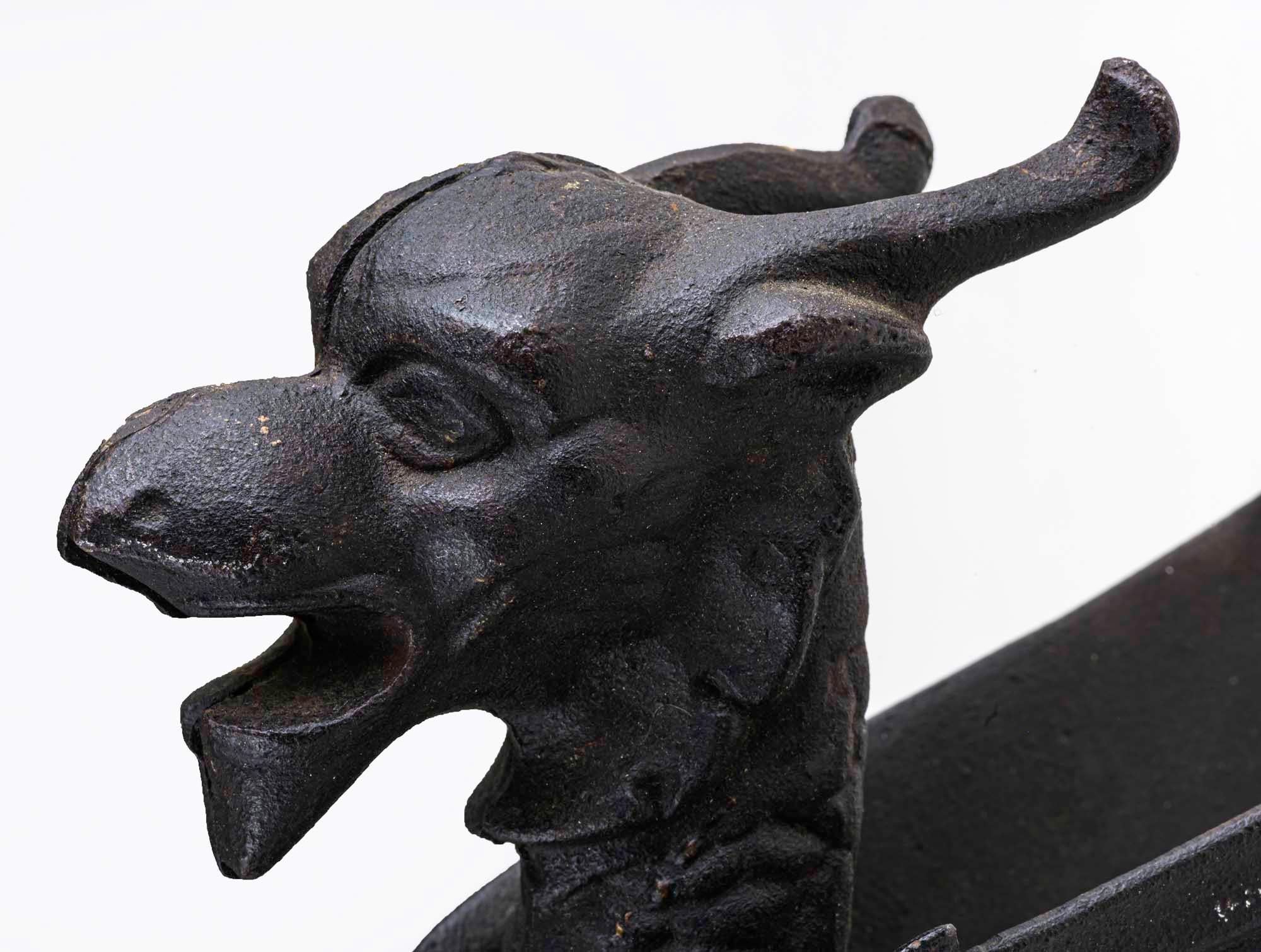 Wall light, Griffin Iron Sconce For Sale 8