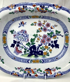 Large Ironstone Bowl Made England Circa 1820