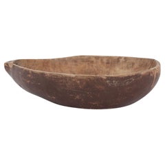Large Irregular-Shaped Swedish Root wood Bowl