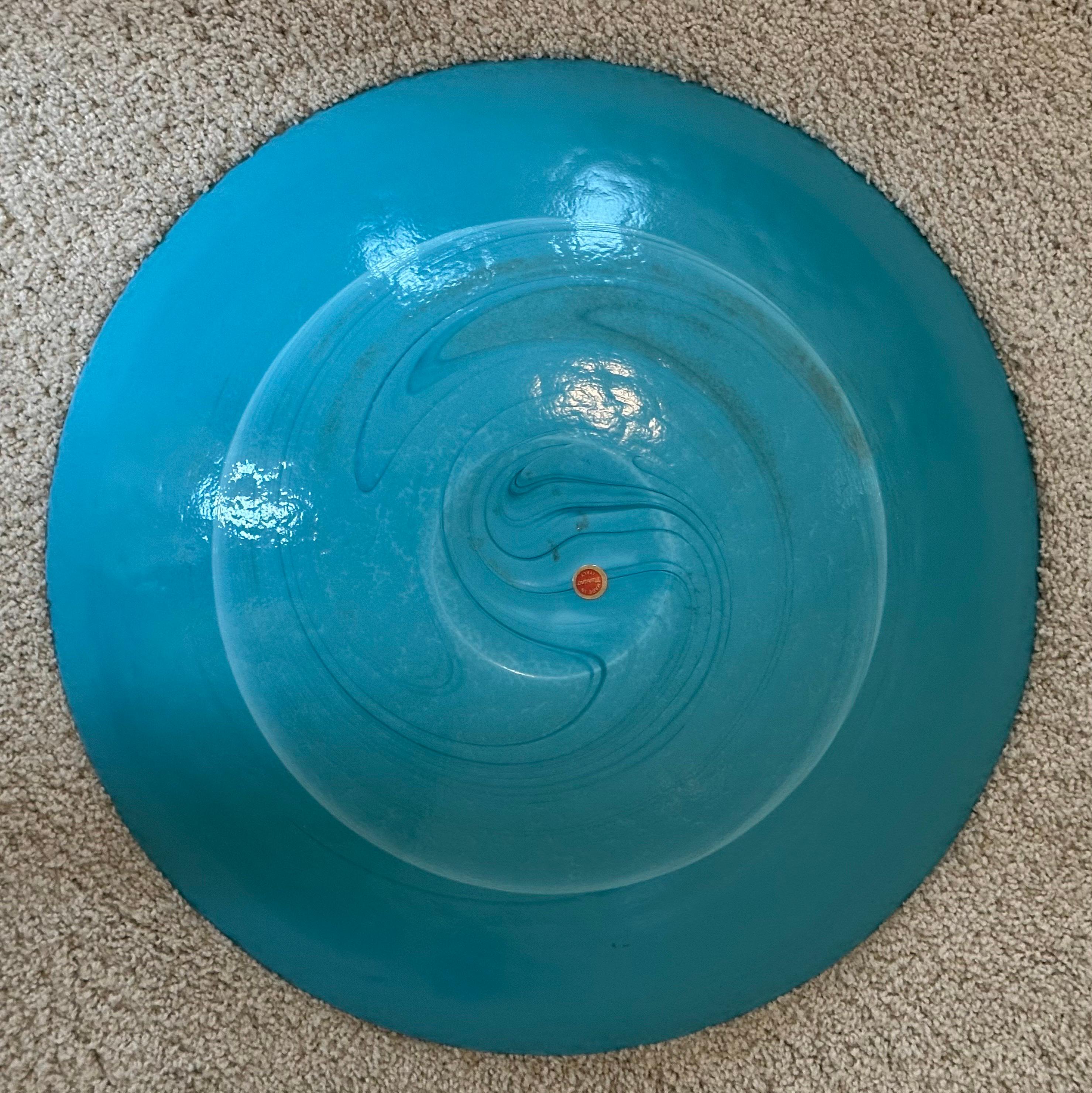 Large Irridescent Centerpiece Bowl by Murano Glass For Sale 1