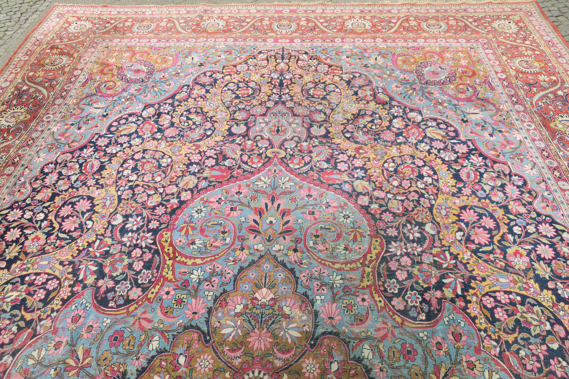 Hand-Knotted Large Isfahan Carpet, Early 20th Century For Sale