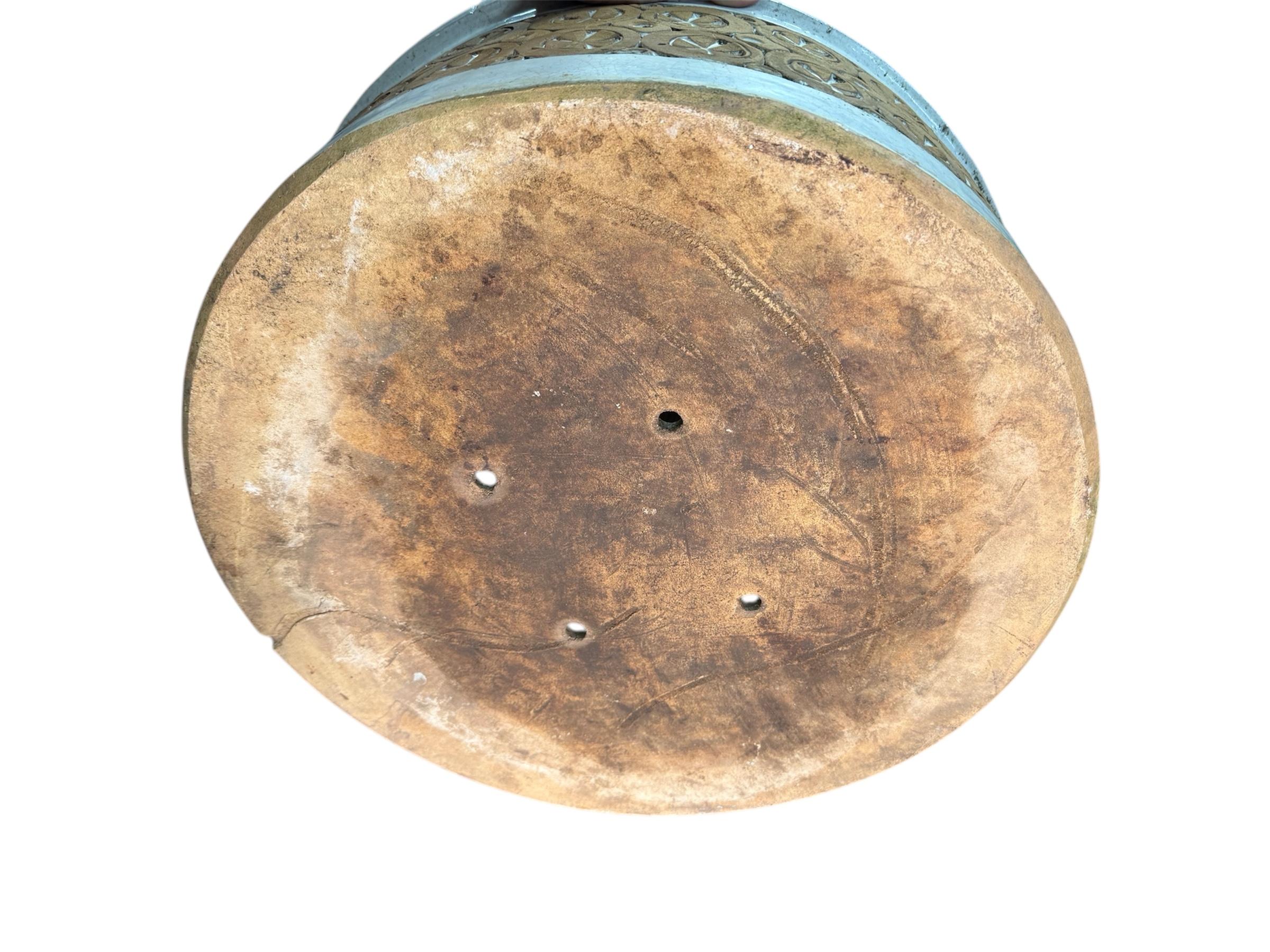 American Large Isla Del Sol Stoneware Bowl Planter
