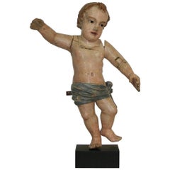 Large Italian 18th Century Baroque Baby Jesus
