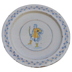 Large Italian 18th Century Faience Plate