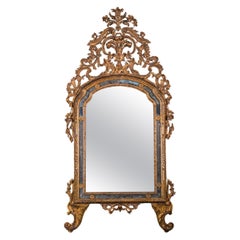Großer italienischer Giltwood-Spiegel aus dem Piemont, 18.