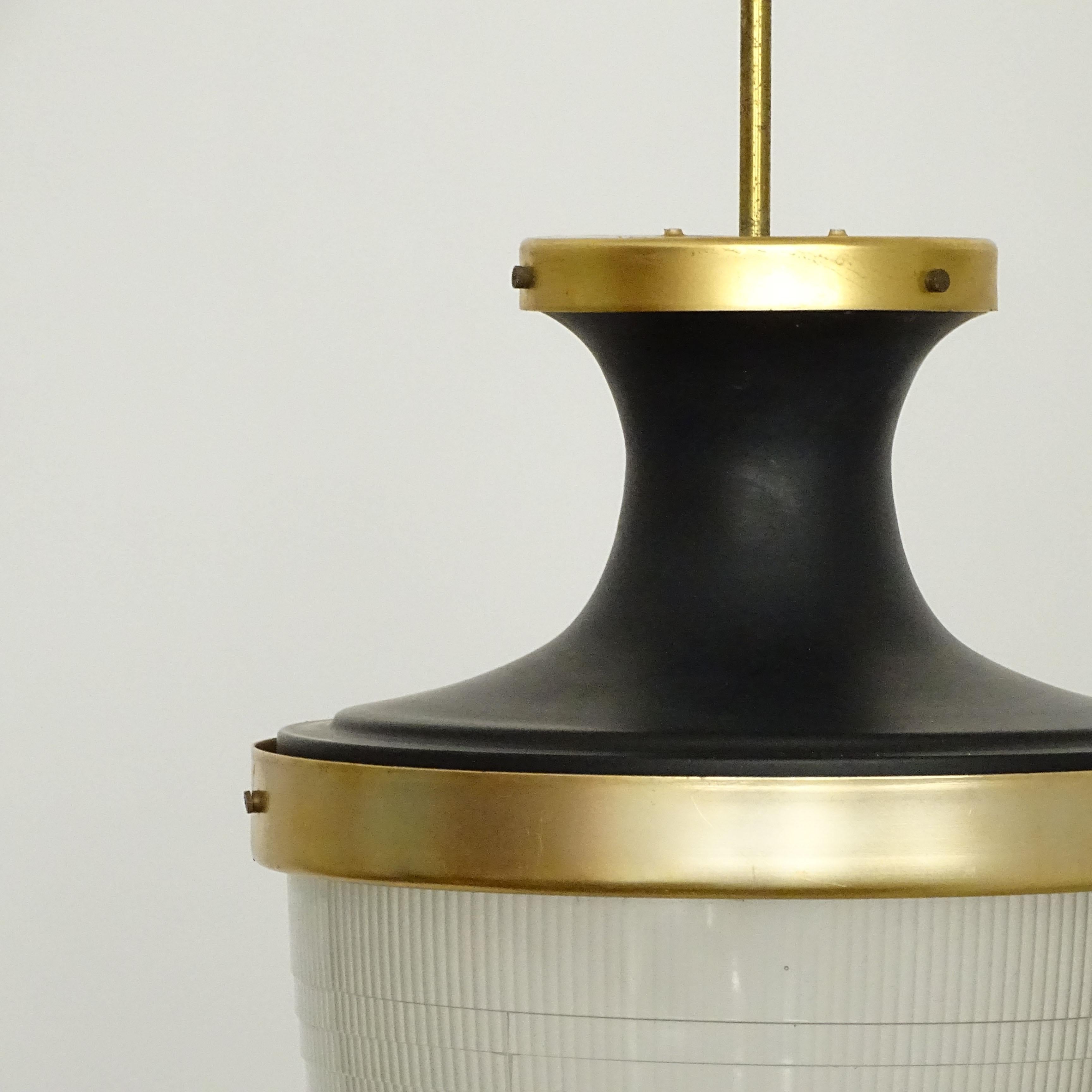Mid-Century Modern Large Italian 1950s Ceiling Lamp For Sale