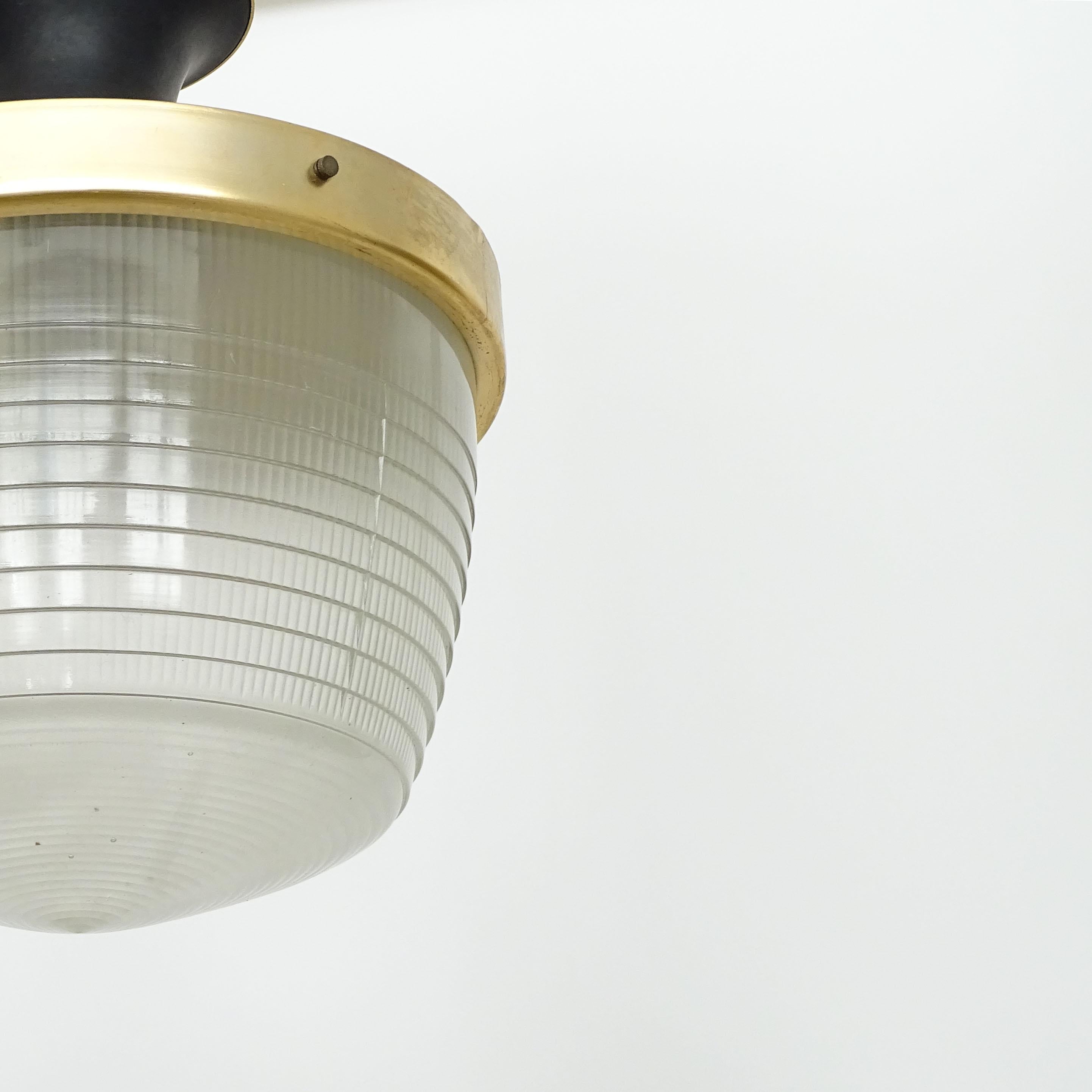 Large Italian 1950s Ceiling Lamp In Good Condition For Sale In Milan, IT