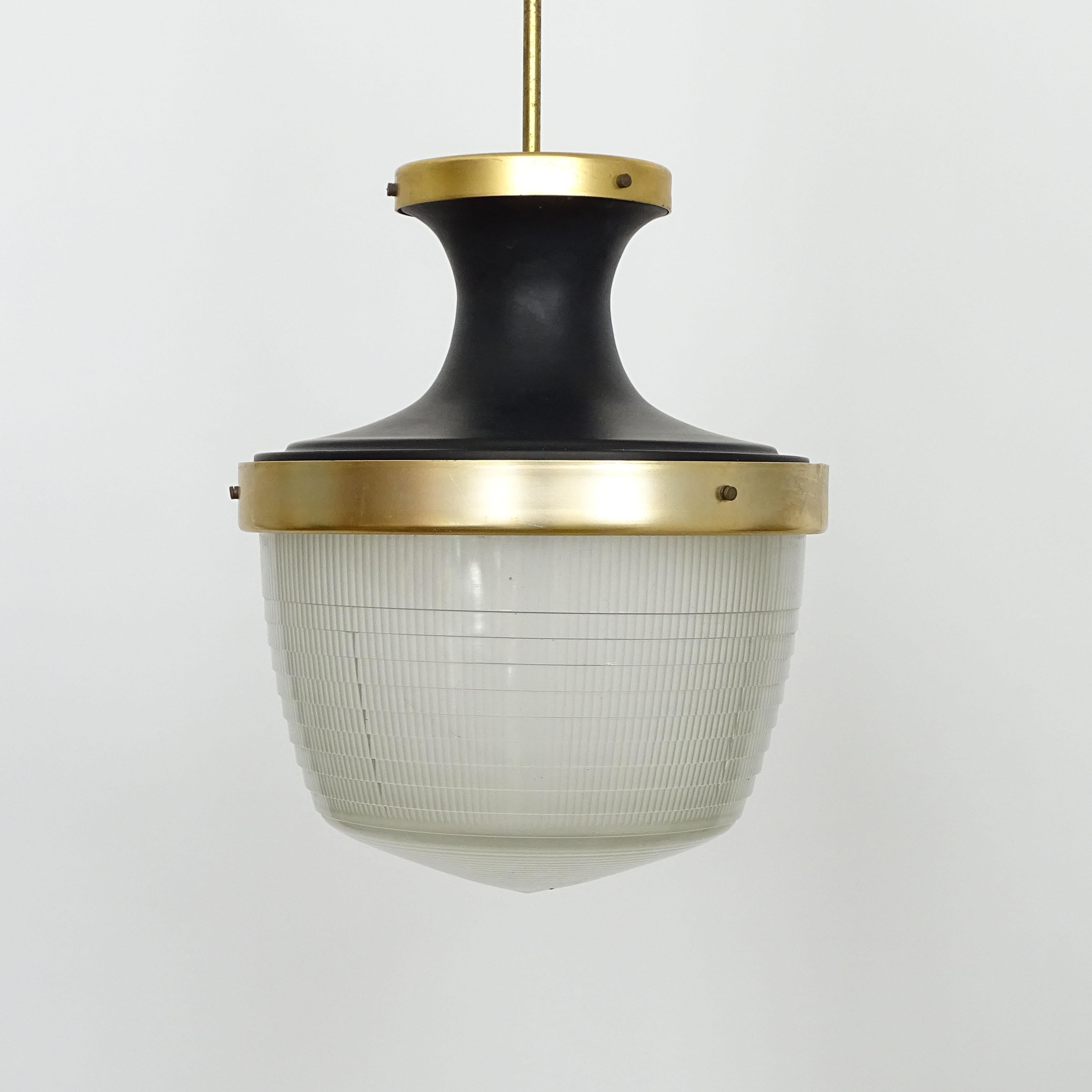 Mid-20th Century Large Italian 1950s Ceiling Lamp For Sale