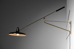 Large Italian 1960s Brass Wall Sconce