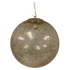 Large Italian 1960s Murano Glass Globe Pendant Large Italian 1960s Murano Glass Globe Pendant