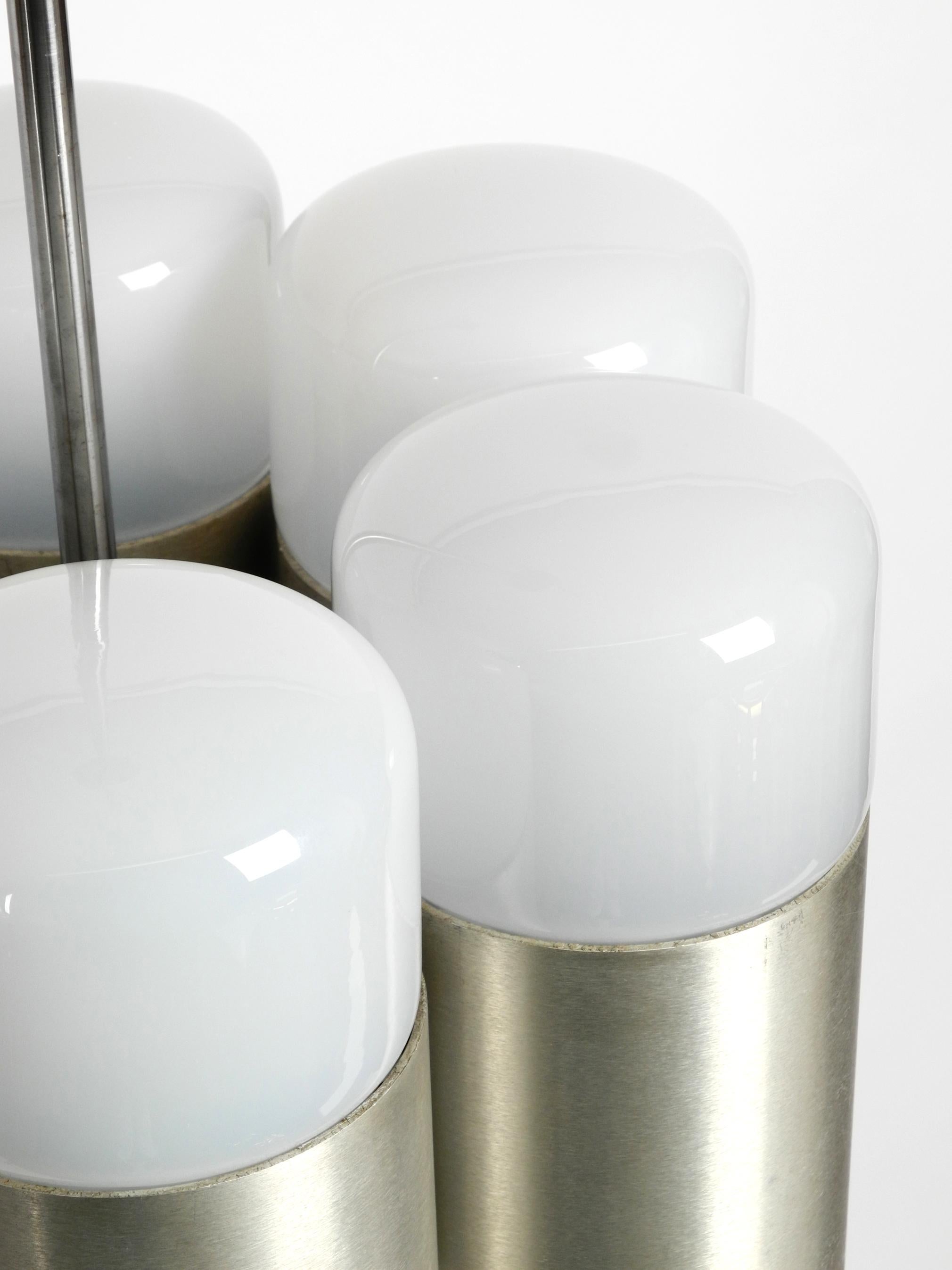 Grande lampada da soffitto A Space Age degli anni '60 con 13 bicchieri di Goffredo Reggiani in vendita 7