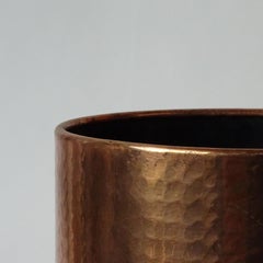 Large Italian 1970s Hammered Copper Planter