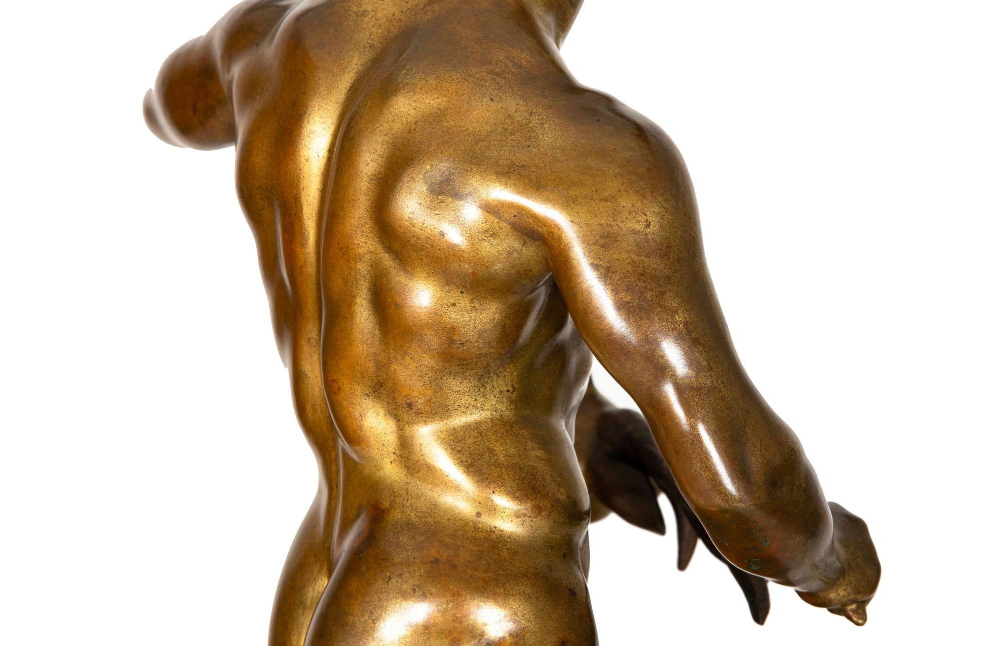 Grande scultura in bronzo Grand Tour del XIX secolo 